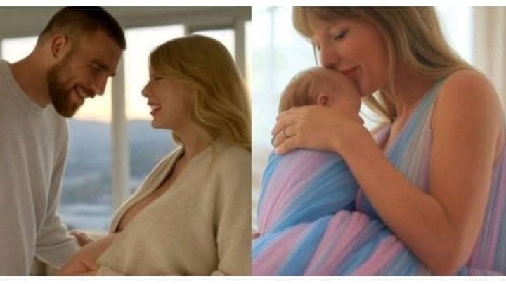 Baby No. 1” – Taylor Swift and Travis Kelce Shock the Media with Birth Announcement, Shares Heartwarming First Photos as they officially announced the birth of their first child. The power couple, who have been the center of media attention since their romance began, managed to keep Swift’s pregnancy under wraps until revealing the joyful news today. Alongside the photos, Swift and Kelce revealed their baby’s unique and meaningful name:..See More 👇👇